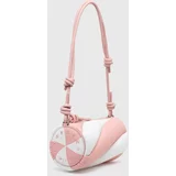 Fiorucci Kožna torba Bicolor Leather Mella Bag boja: ružičasta, U01FPABA001LE04PN02