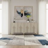 Hanah home Ida 150 - Bela, Travertin, Zlatna Konsola | Eponuda.com