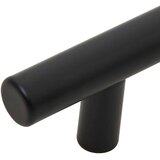  Ručke za ormarić 5 kom crne 480 mm od nehrđajućeg čelika | shoptok.hr