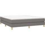  Za krevet s oprugama tamnosivi 160 x 200 cm od tkanine | shoptok.hr