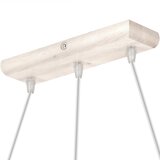  Luster na sajli AIDA 3xE27/60W/230V prečnik 25 cm hrast/bela | Eponuda.com
