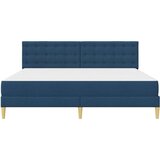  Okvir kreveta s madracem Plava 180 x 200 cm tkanina - Plava 180 x 200 cm | shoptok.hr