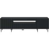  LED TV kabinet Crna Konstruirano drvo | shoptok.hr