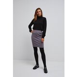 Marisse Pencil Skirt With Shiny Thread Z-Sc-3605 Graphite | ePonuda.com