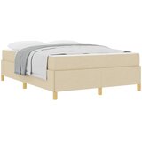  Krevetna konstrukcija Krema 160 x 200 cm tkanina | shoptok.hr