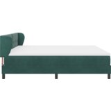 Box Spring Krevet s Madracem Tamno Zelena 200x200 cm Baršun | shoptok.hr