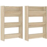  Zidni ormarići za cipele 2 kom boja hrasta 60x18x90 cm drveni | shoptok.hr