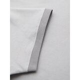 Ombre Men's T-shirt with contrasting inserts and crew neckline - light grey | Shoptok.si