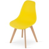 KITO stolica žuta / prirodne noge x 4 | shoptok.hr