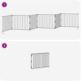  Vrata za pse 6 pcs Crna 80 x 60 cm Cinkani čelik | shoptok.hr