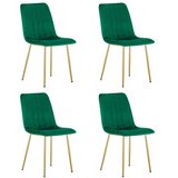 Lava stolica - zeleni baršun / zlatne noge x 4 | shoptok.hr