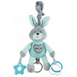Plišani zajec z vibracijo sivo-mint | Shoptok.si