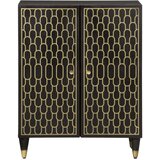  Stranska omarica 60x33x75 cm trden mangov les | Shoptok.si