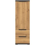 XORA Visoka Komoda Endora, Barva Hrasta, Barva Grafita | Shoptok.si