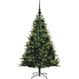 vidaXL Umjetno presavijeno božićno drvce 150 LED dioda Zelena 120 cm | shoptok.hr
