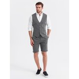 Ombre Elegant men's set suit vest + shorts | Shoptok.si