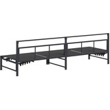  Ležaljka Crna 200 x 62 x 59,5 cm Tekstilen | shoptok.hr