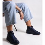 Gemre Navy blue high lace-up sneakers Madala Cijene