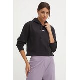 The North Face Dukserica Essential Crop Hoodie za žene, boja: crna, s kapuljačom, s aplikacijom, NF0A89EXJK31 Cijene
