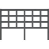  Uzglavlje za krevet sivo 156 x 4 x 100 cm od masivne borovine | shoptok.hr