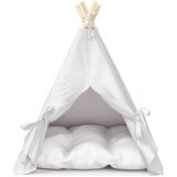  Kućica za ljubimce s jastukom Bijela 60 x 60 x 70 cm Poliester | shoptok.hr