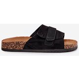 Boto Ladies Sandals With Velcro On Cork Platform Black Baylin | Shoptok.si