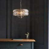  Endon 104466 - Luster na lancu CLIFTON 3xE14/6W/230V sjajni hrom/prozirno staklo | Eponuda.com