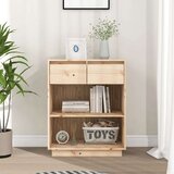  Konzolna omarica 60x34x75 cm trdna borovina, (20656341) | Shoptok.si