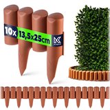 KADAX Vrtna palisada 240 cm Vrtna obroba Plastična vrtna ograja UV, (5000358196) Cene