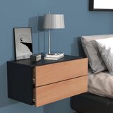 MID.YOU NOČNA OMARICA, črna, medeni hrast | Shoptok.si