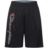 Champion Authentic Athletic Apparel Športne hlače siva / rdeča / črna / bela