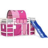  The Living Store Otroški pograd s tunelom roza 90x190 cm trdna borovina - Otroški Pograd, (21454231) | Shoptok.si
