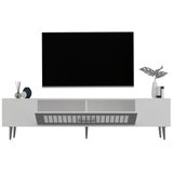 Hanah home tv polica Dekolp3 white silver