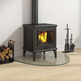 Staklena ploča za kamin polukružna 800 x 600 mm | shoptok.hr
