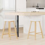  Trpezarijske stolice 2 pcs Prirodna 46 x 37 x 63 cm | shoptok.hr