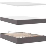 vidaXL otomanski okvir kreveta s madracem sivi 140x200cm umjetna koža | shoptok.hr