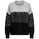 Only Puloverji Pull motif léopard col rond Siva Cene
