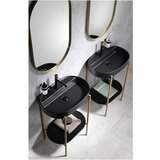 Sapho Crni keramički umivaonik 60x40 cm Infinity Oval – | shoptok.hr