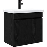 vidaXL Kopalniška omarica s tapo Črni hrast 61 x 40 x 74,5 cm, (5000245317) | Shoptok.si