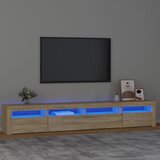 The Living Store TV omarica z LED lučkami sonoma hrast 240x35x40 cm - TV Omarica, (21375115) Cene