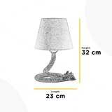  ONLI - Stona lampa CORDA 1xE27/22W/230V 32 cm bež | Eponuda.com
