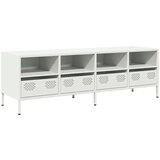 vidaXL TV omarica bela 135x39x43,5 cm hladno valjano jeklo | Shoptok.si