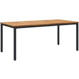 Vanjski stol Prirodna i crna 180 x 90 x 75 cm | shoptok.hr