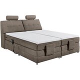 MID.YOU POSTELJA BOXSPRING 180 cm x 200 cm , tekstil, leseni material rjava | Shoptok.si