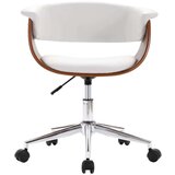 vidaXL Vrtljivi jedilni stoli 2 kosa belo umetno usnje | Shoptok.si