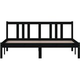  Za krevet od masivnog drva crni 150 x 200 cm 5FT King | shoptok.hr