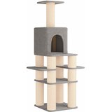 vidaXL Mačje drvo s sisalnim postoljima za grebanje Svjetlosiva 180 cm - Svjetlosiva | shoptok.hr