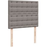  Krevet s oprugama i madracem smeđesivi 120 x 190 cm od tkanine | shoptok.hr