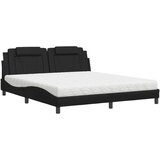  Krevet s madracem crni 180 x 200 cm od umjetne kože | shoptok.hr