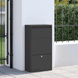  Sandučić za pakete s pohranom Crna 44 x 22 x 82 cm Čelik | shoptok.hr